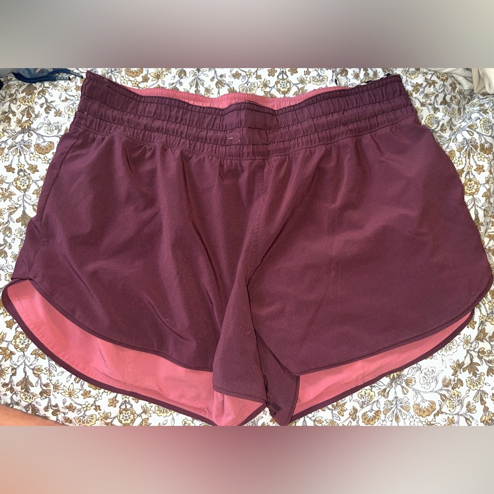 Lululemon Reversible Athletic Shorts Lightweight Elastic Waist